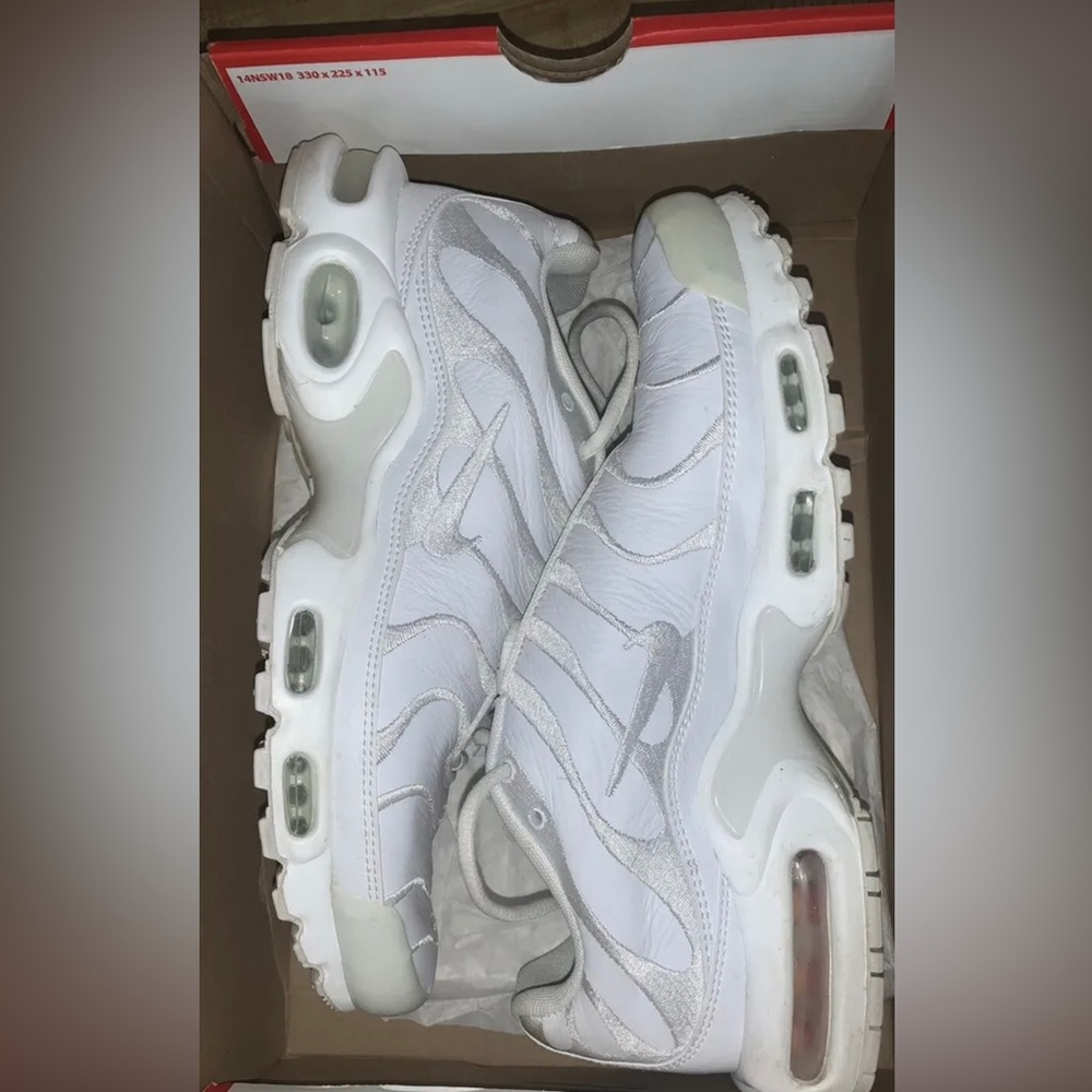 Nike Air Max Plus “Triple White” Size 9.5 US Mens
